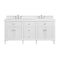 James Martin Vanities 72'' Double Vanity, Bright White w/ 3 CM White Zeus Quartz Top 424-V72-BW-3WZ - alternate 1
